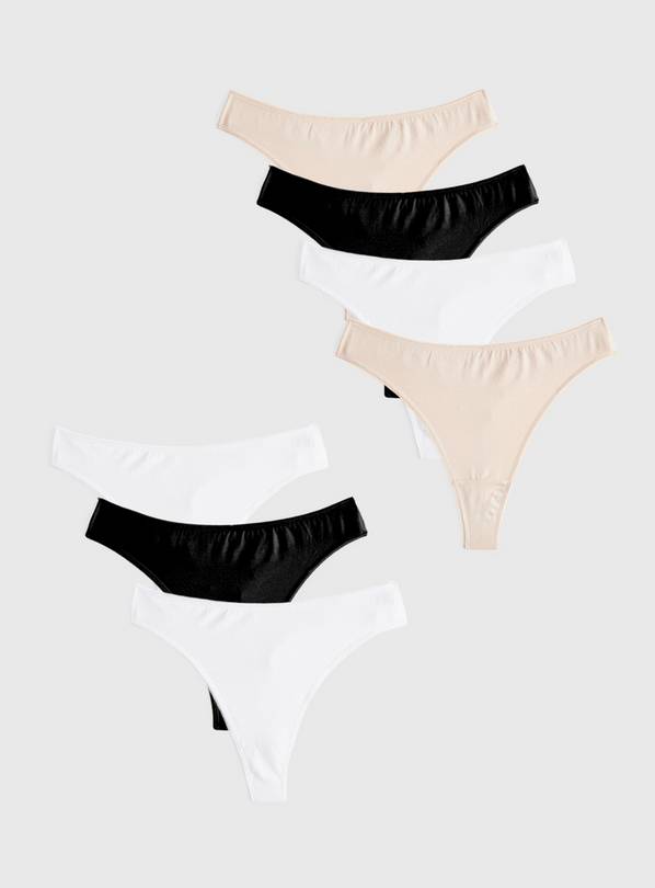 Mono & Nude Thongs 7 Pack 8
